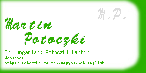 martin potoczki business card